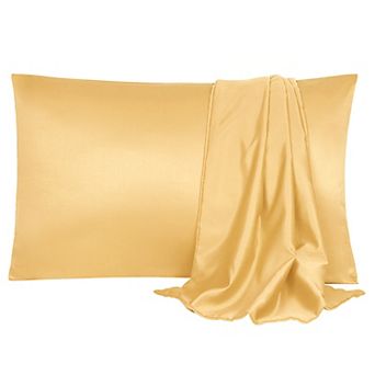 Luxury Satin Pillowcases Silky Set Of 2 King 20" X 36"