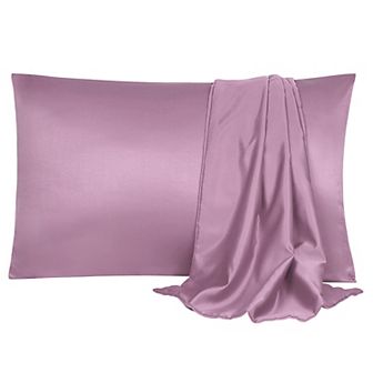 Luxury Satin Pillowcases Silky Set Of 2 King 20" X 36"