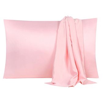Luxury Satin Pillowcases Silky Set Of 2 King 20" X 36"