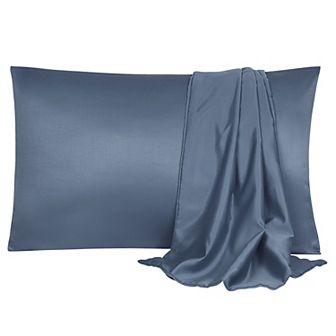 Luxury Satin Pillowcases Silky Set of 2 King 20" x 36"