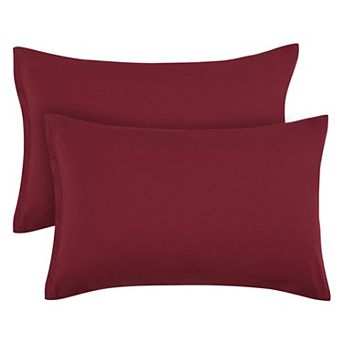 Zippered 100% Brushed Microfiber Polyester Soft Pillow Cases 2 pc King 20" x 36"