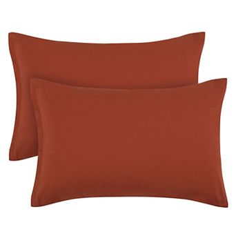 Zippered 100% Brushed Microfiber Polyester Soft Pillow Cases 2 pc King 20" X 36"