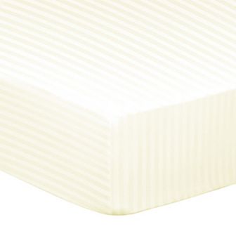 100GSM Microfiber Striped Soft Fitted Sheets Deep Pocket 16 Inch Full 54"W x 75"L