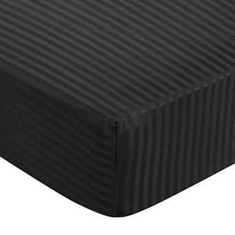 100GSM Microfiber Striped Soft Fitted Sheets Deep Pocket 16 Inch Full 54"W x 75"L