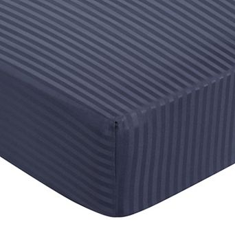 100GSM Microfiber Striped Soft Fitted Sheets Deep Pocket 16 Inch Full 54"W x 75"L