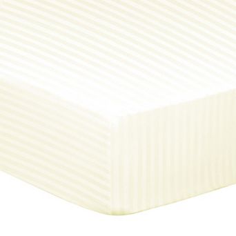 Soft 100GSM Striped Bed Fitted Sheets 16 Inch Deep Pocket Queen 59"W x 80"L
