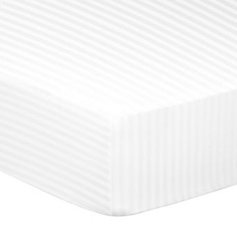 Soft 100GSM Striped Bed Fitted Sheets 16 Inch Deep Pocket Queen 59"W x 80"L
