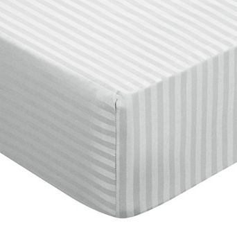 100GSM Microfiber Striped Bed Fitted Sheet 16 Inch Deep Pocket Bed Mattress Cover King 78"W x 80"L