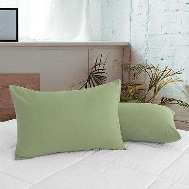 Soft Microfiber Zippered Pillowcase Set of 2 Standard 20" x 26"