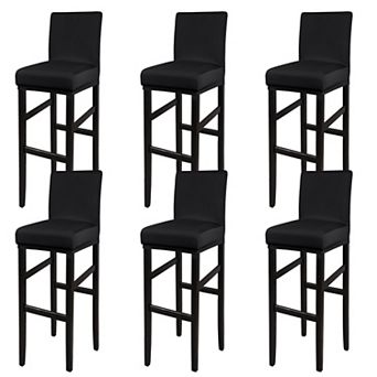 Stretch Spandex Bar Stool Cover For Bar Height Side Chair Slipcovers