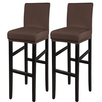Stretch Spandex Bar Stool Cover For Bar Height Side Chair Slipcovers