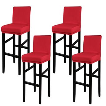 Stretch Spandex Bar Stool Cover For Bar Height Side Chair Slipcovers