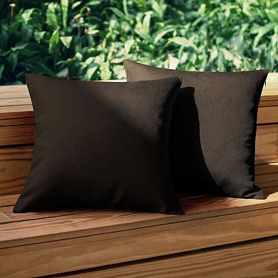 2 Pcs Waterproof Decorative Throw Pillow Covers for Home Garden Patio Tent Couch 18"x18"