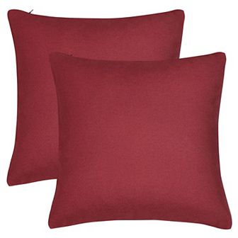 2 pc Waterproof Decorative Throw Pillow Covers for Home Garden Patio Tent Couch 18"x18"