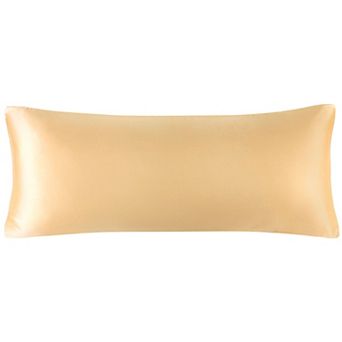 Satin Body Luxury Silky Smooth Long Satin Pillow Cover with Zipper Closure 1 pc Body 20" x 72"