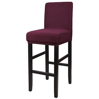 Stretch Bar Stool Covers For Counter Short Back Chair Slipcover