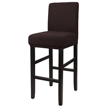 Stretch Bar Stool Covers For Counter Short Back Chair Slipcover