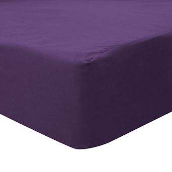 200TC Cotton Fitted Sheet with 15" Deep Pocket, Queen 79" x 59"(L*W)