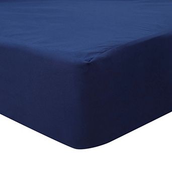 200TC Cotton Fitted Sheet with 15" Deep Pocket, Queen 79" x 59"(L*W)