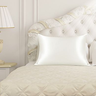 1 Pc 19 Momme Silk Pillowcase with Hidden Zipper King 20" x 36"