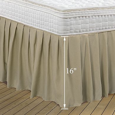 Polyester Bed Skirts 16" Drop Ruffled Brushed Soft Platform Full 54" x 75"
