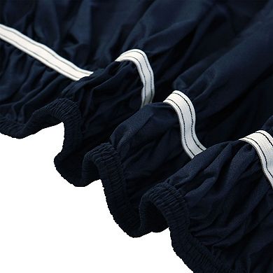 Bed Skirt Polyester Wrap Around Dust Ruffle 15 Inch Drop Elastic Bedding Bed King 78" x 80"