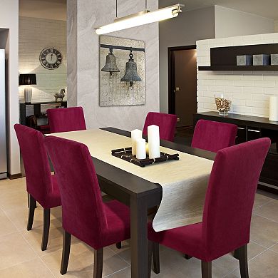 Plush Stretch Removable Dining Chair Cover Seat Slipcover