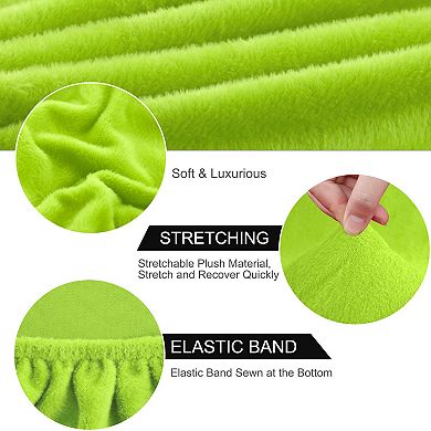 Plush Stretch Removable Dining Chair Cover Seat Slipcover