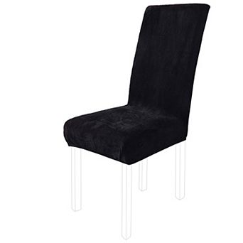 Plush Stretch Removable Dining Chair Cover Seat Slipcover