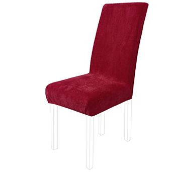 Plush Stretch Removable Dining Chair Cover Seat Slipcover