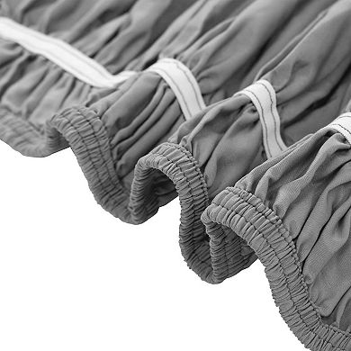 Base Valance Sheet Polyester Wrap Around Dust Ruffle 15" Drop Elastic Bedding Full 54" x 75"