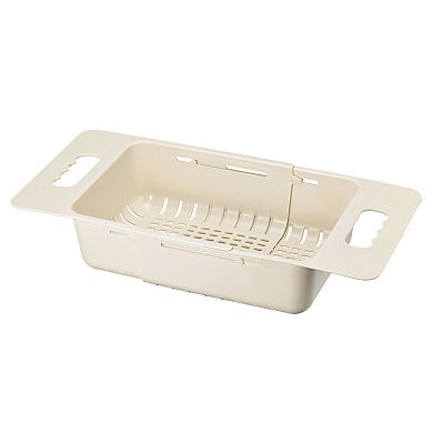 Extendable Over the Sink Strainer Fruit Vegetable Colander for Kitchen