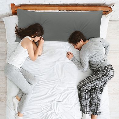 Pillow Cases Zipper Covers Egyptian Cotton For Hair and Skin 20"x60"