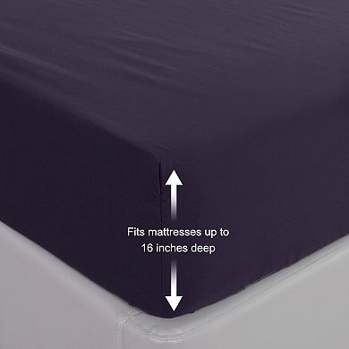Brushed Microfiber Sheet Mattress Protector Cover Solid Queen 78x 60x 16"(L*W*H)