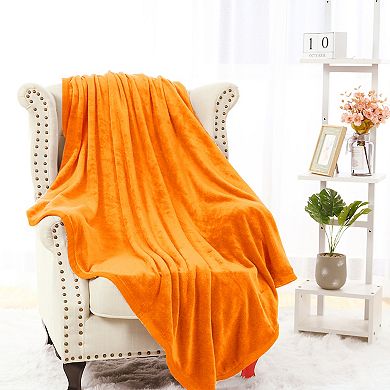 Flannel Fleece Blanket for All Seasons, Wide Hemmed Luxury King 90"x108"
