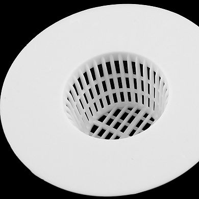 Bathroom Plastic Drain Hair Stopper Strainers Sink Drainer 4pcs White