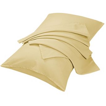 2 pc Microfiber, No Wrinkle, Pillow Cases Standard 20"x26"