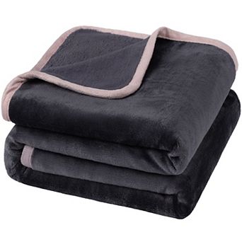 Soft Luxury Flannel Fleece Bed Blankets 1 pc Throw 50"x60"