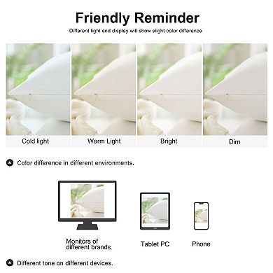 Waterproof Throw Pillow Covers Decors Throw Pillow Cover Sofa Pillowcase 2 Pcs 20"x20"