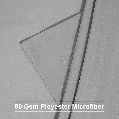 2 Pack Soft Brushed Microfiber Pillowcases Weave for 90 GSM Ployester Boudoir 12" x 16"