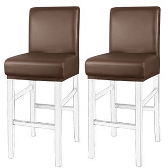 Waterproof Bar Stool Covers For Counter Short Back Chair Cover