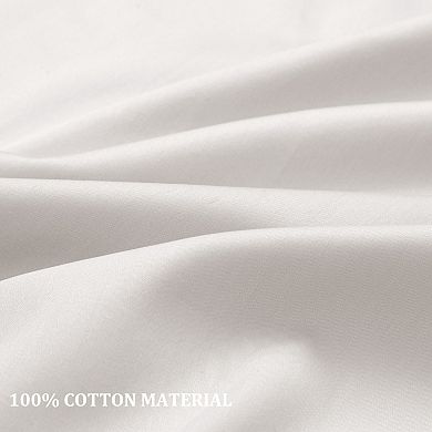 Pillowcase Set of 2 Soft Cotton with Zipper King 20"x36"