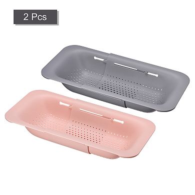 Kitchen Over the Sink Drain Strainer Extendable Colander Set