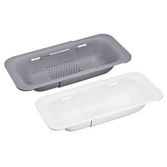 Kitchen Over the Sink Drain Strainer Extendable Colander Set