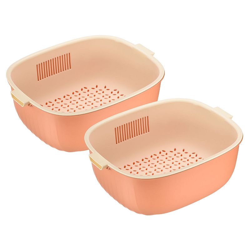 Zulay Kitchen Adjustable Silicone Pot Strainer - Orange