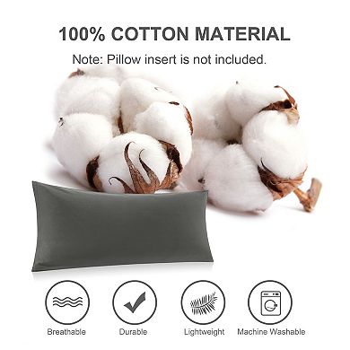 100% Cotton Body Pillowcases 1Pcs Soft with Zipper Closure Body 20"x54"