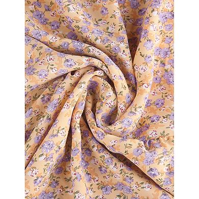 Plus Size Peplum Top for Women Smocked Waist Summer Floral Blouses