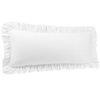 Cotton Body Ruffled Pillowcases 1 pc Soft Envelope Closure Body 20"x54"