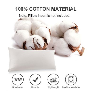 100% Cotton Body Pillowcases 1Pcs Soft with Zipper Closure Body 20"x48"