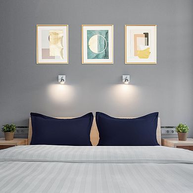 2Pcs Oxford Pillowcases Soft Microfiber Pillow Shams w Envelope Closure Queen 20"x30"